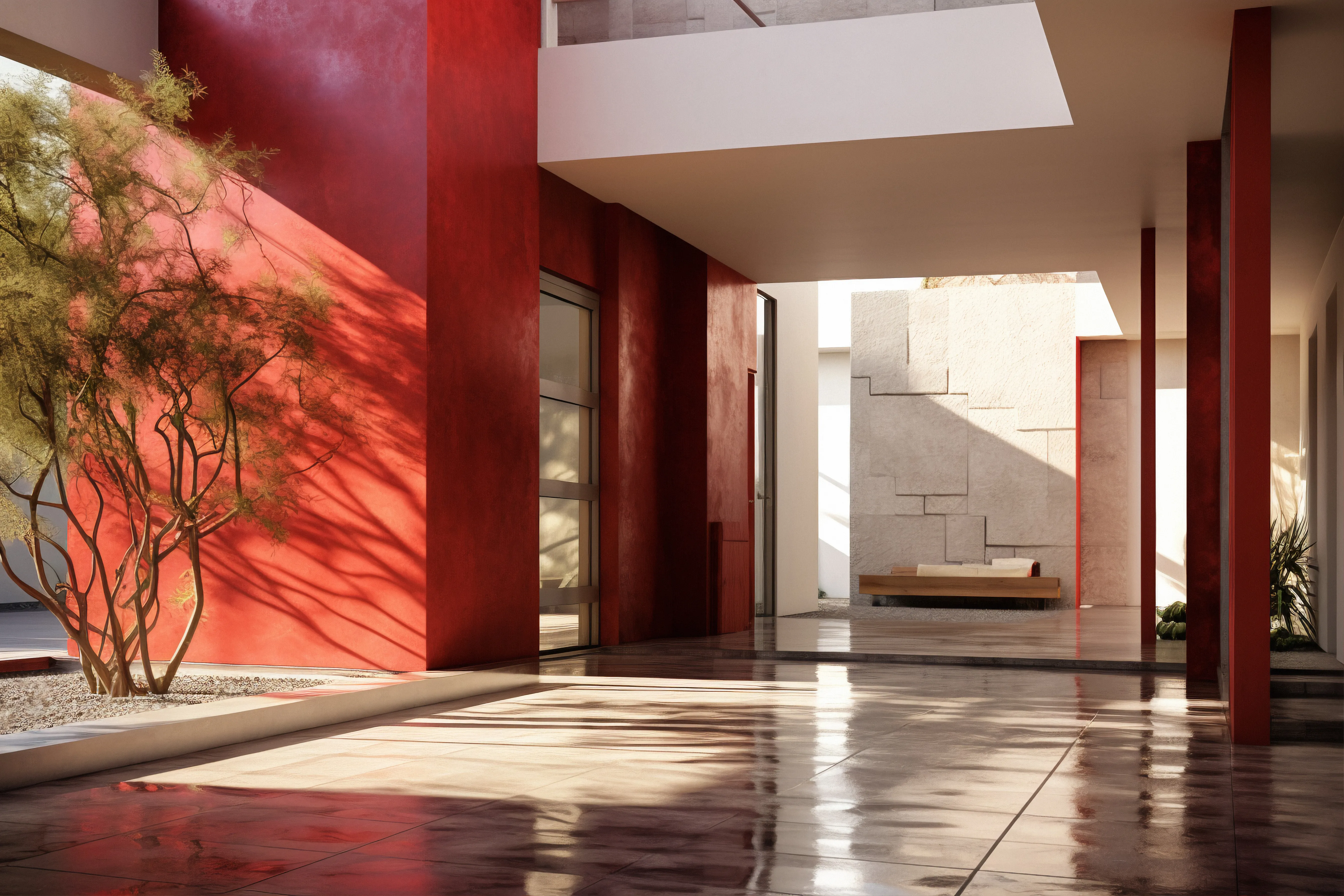 Modern building interior